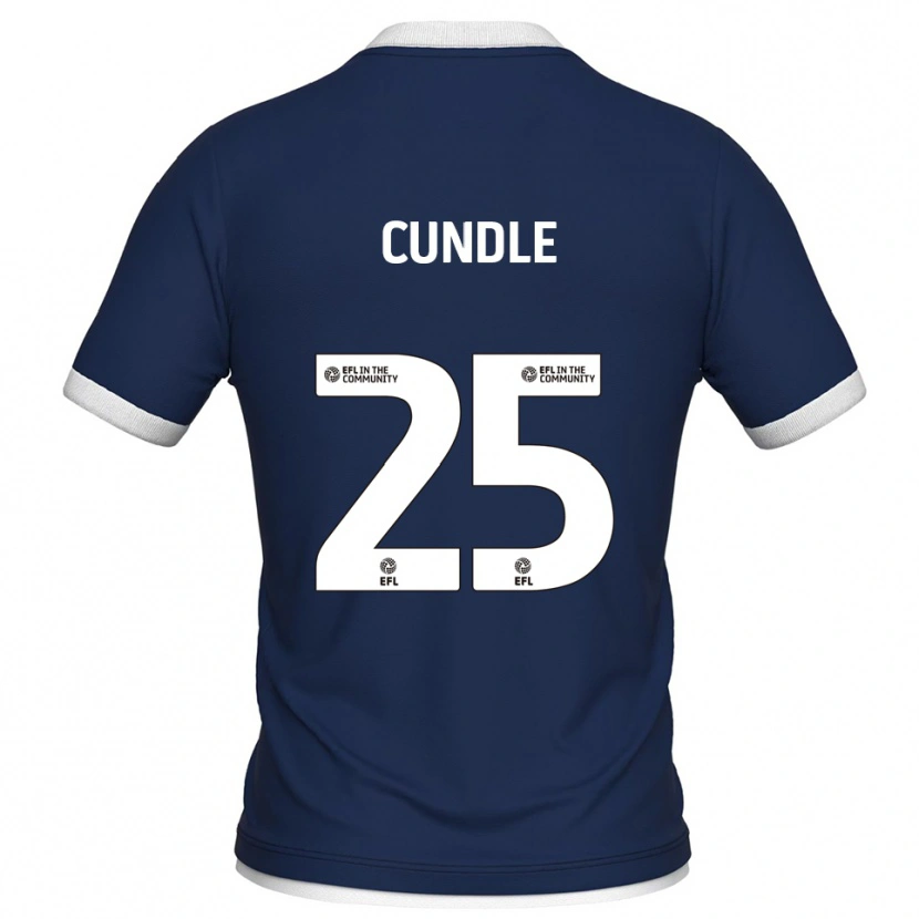 Danxen Dames Luke Cundle #25 Marine Wit Thuisshirt Thuistenue 2025/26 T-Shirt België