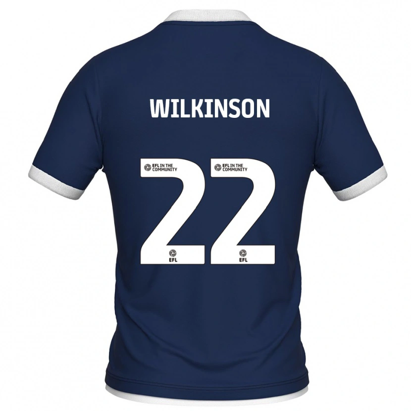 Danxen Dames Chloe Wilkinson #22 Marine Wit Thuisshirt Thuistenue 2025/26 T-Shirt België