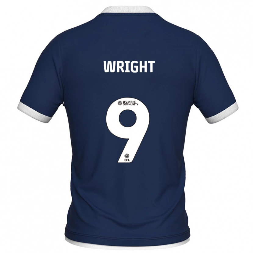 Danxen Dames William Wright #9 Marine Wit Thuisshirt Thuistenue 2025/26 T-Shirt België
