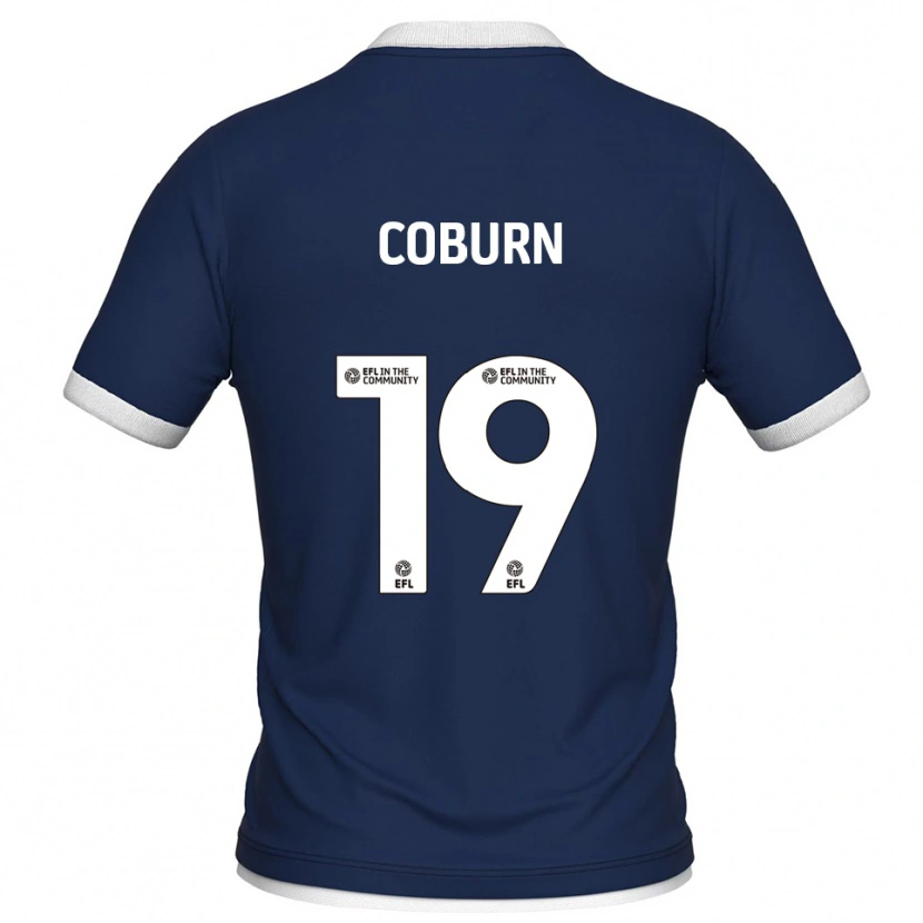 Danxen Dames Josh Coburn #19 Marine Wit Thuisshirt Thuistenue 2025/26 T-Shirt België