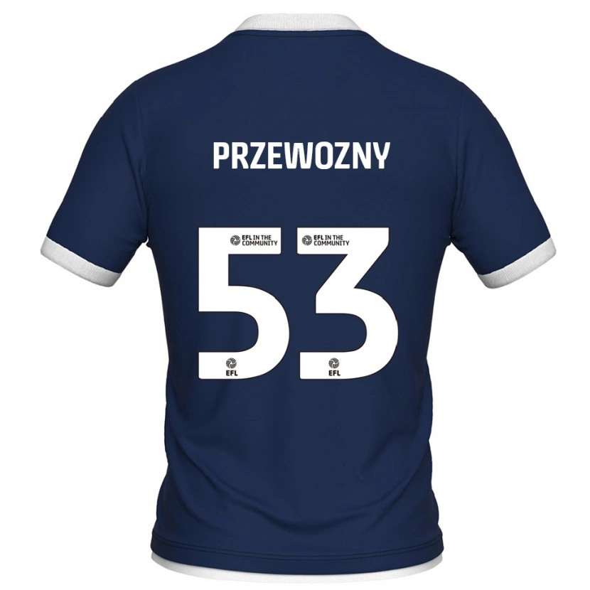 Danxen Dames Jakub Przewozny #53 Marine Wit Thuisshirt Thuistenue 2025/26 T-Shirt België