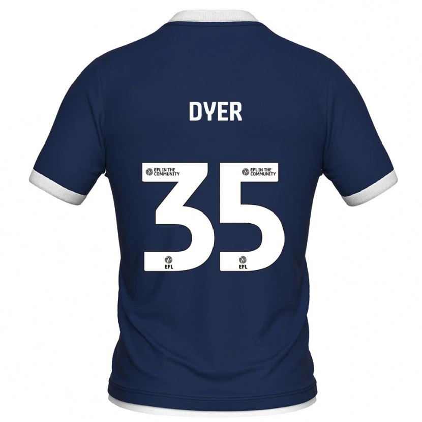 Danxen Dames Jet Dyer #35 Marine Wit Thuisshirt Thuistenue 2025/26 T-Shirt België