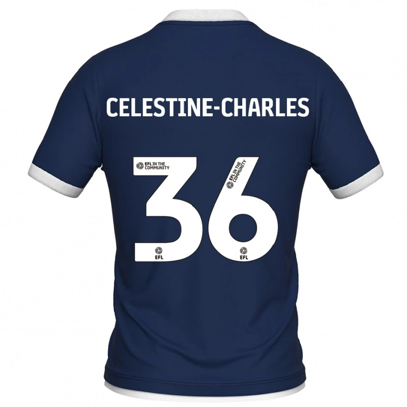 Danxen Dames Jaiden Celestine-Charles #36 Marine Wit Thuisshirt Thuistenue 2025/26 T-Shirt België