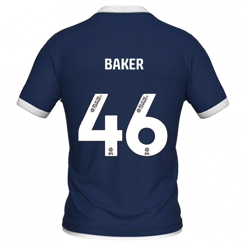 Danxen Dames Frankie Baker #46 Marine Wit Thuisshirt Thuistenue 2025/26 T-Shirt België