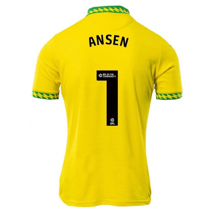 Danxen Dames Caleb Ansen #1 Wit Groen Thuisshirt Thuistenue 2025/26 T-Shirt België