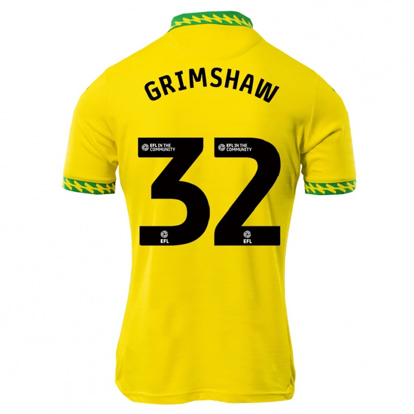 Danxen Dames Daniel Grimshaw #32 Wit Groen Thuisshirt Thuistenue 2025/26 T-Shirt België