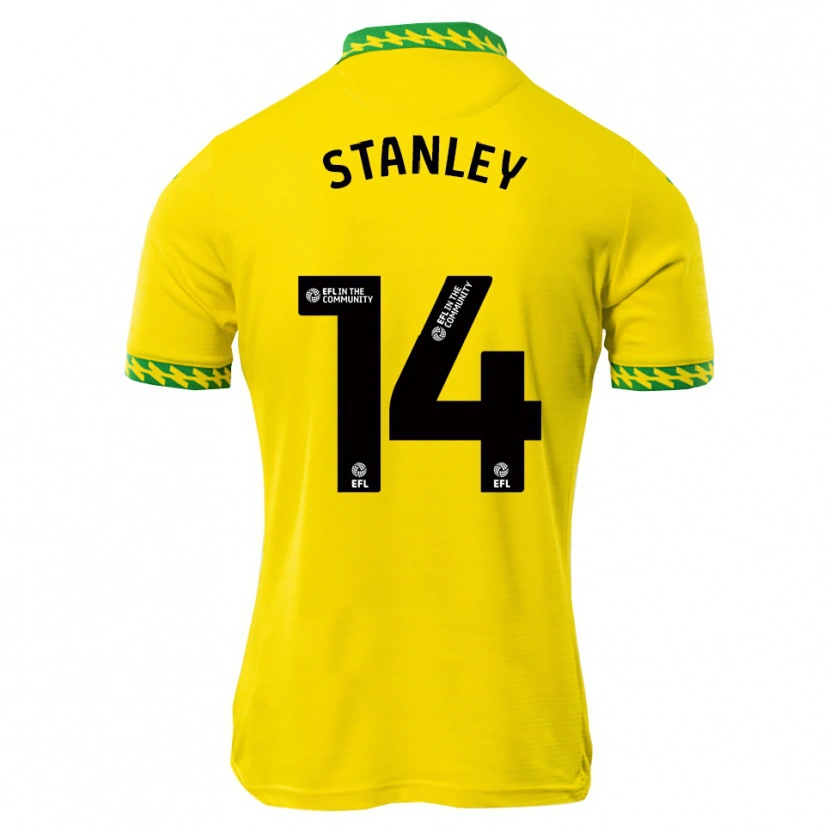 Danxen Dames Kathryn Stanley #14 Wit Groen Thuisshirt Thuistenue 2025/26 T-Shirt België