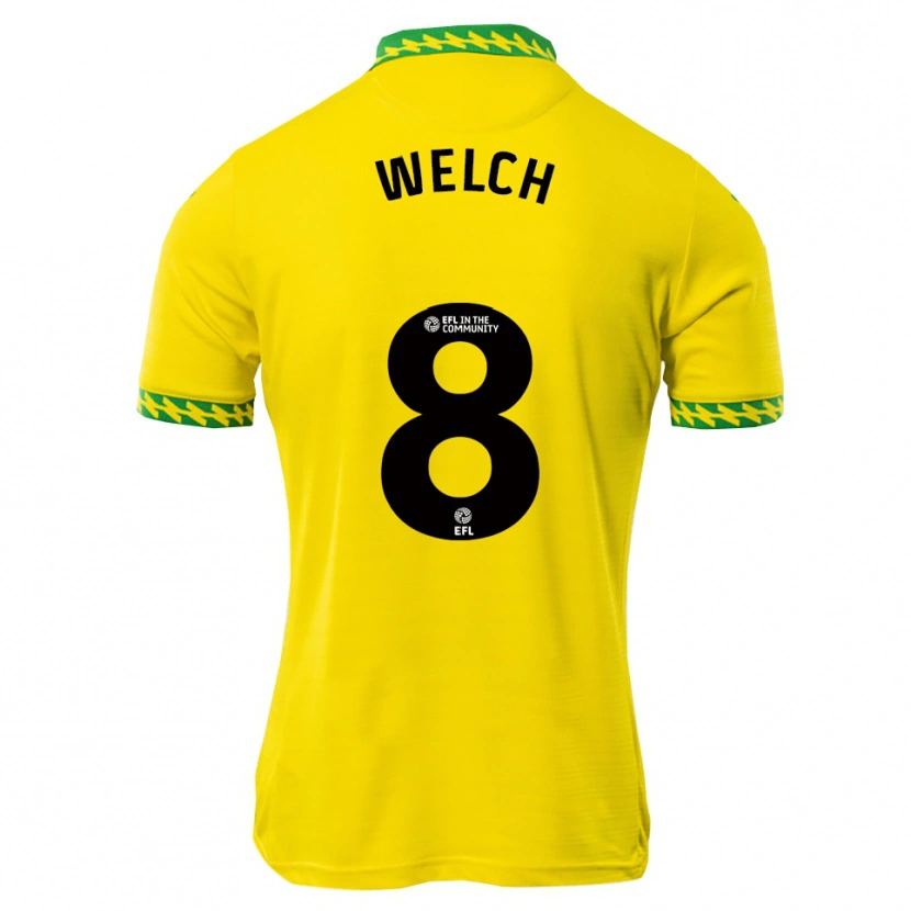 Danxen Dames Finley Welch #8 Wit Groen Thuisshirt Thuistenue 2025/26 T-Shirt België