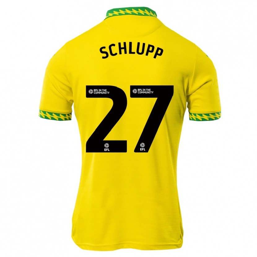 Danxen Dames Jeffrey Schlupp #27 Wit Groen Thuisshirt Thuistenue 2025/26 T-Shirt België