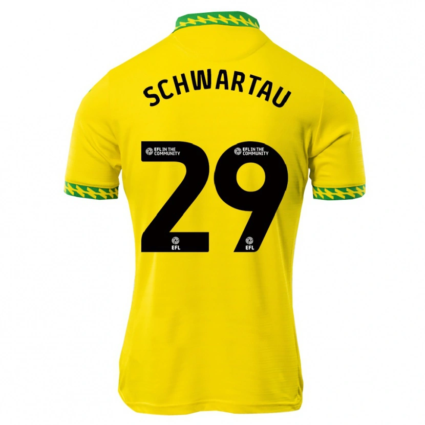 Danxen Dames Oscar Schwartau #29 Wit Groen Thuisshirt Thuistenue 2025/26 T-Shirt België