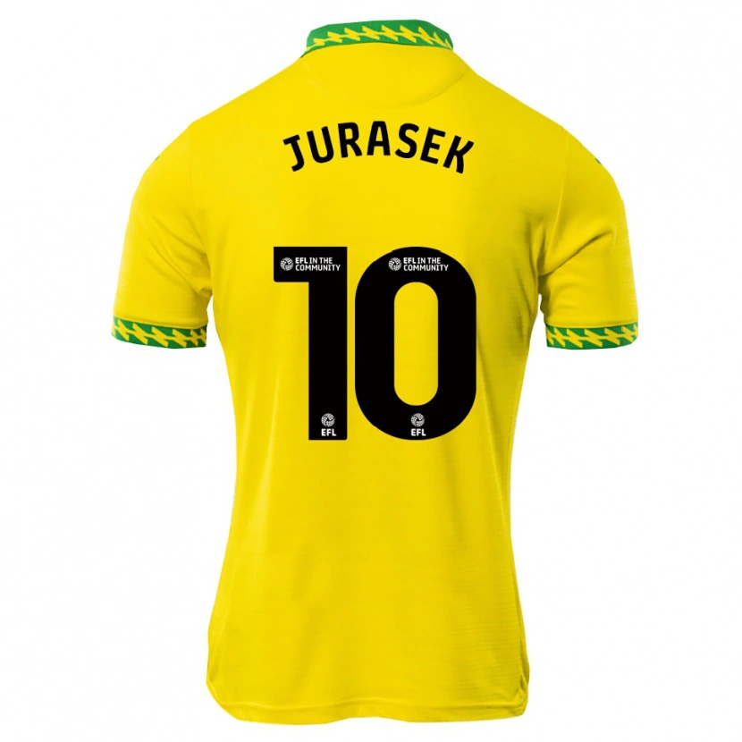 Danxen Dames Matej Jurasek #10 Wit Groen Thuisshirt Thuistenue 2025/26 T-Shirt België