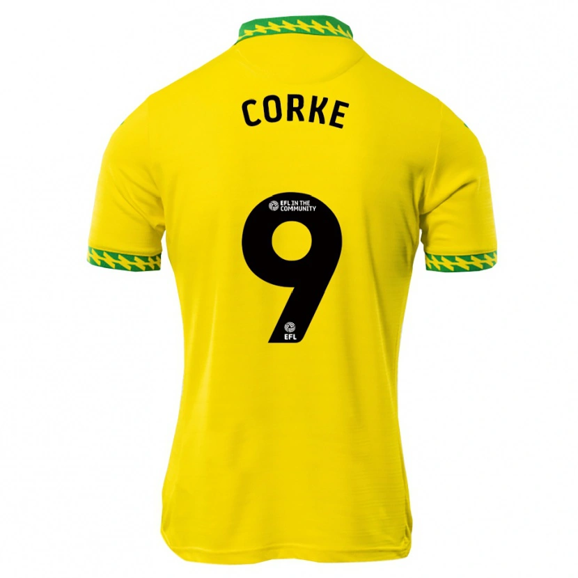 Danxen Dames Finn Corke #9 Wit Groen Thuisshirt Thuistenue 2025/26 T-Shirt België