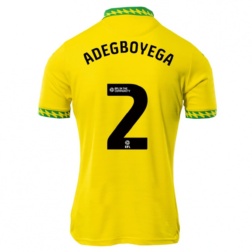 Danxen Dames Emmanuel Adegboyega #2 Wit Groen Thuisshirt Thuistenue 2025/26 T-Shirt België