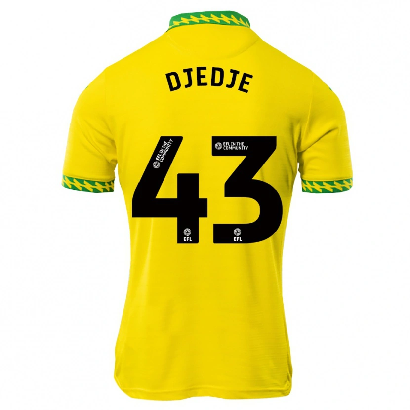 Danxen Dames Uriah Djedje #43 Wit Groen Thuisshirt Thuistenue 2025/26 T-Shirt België