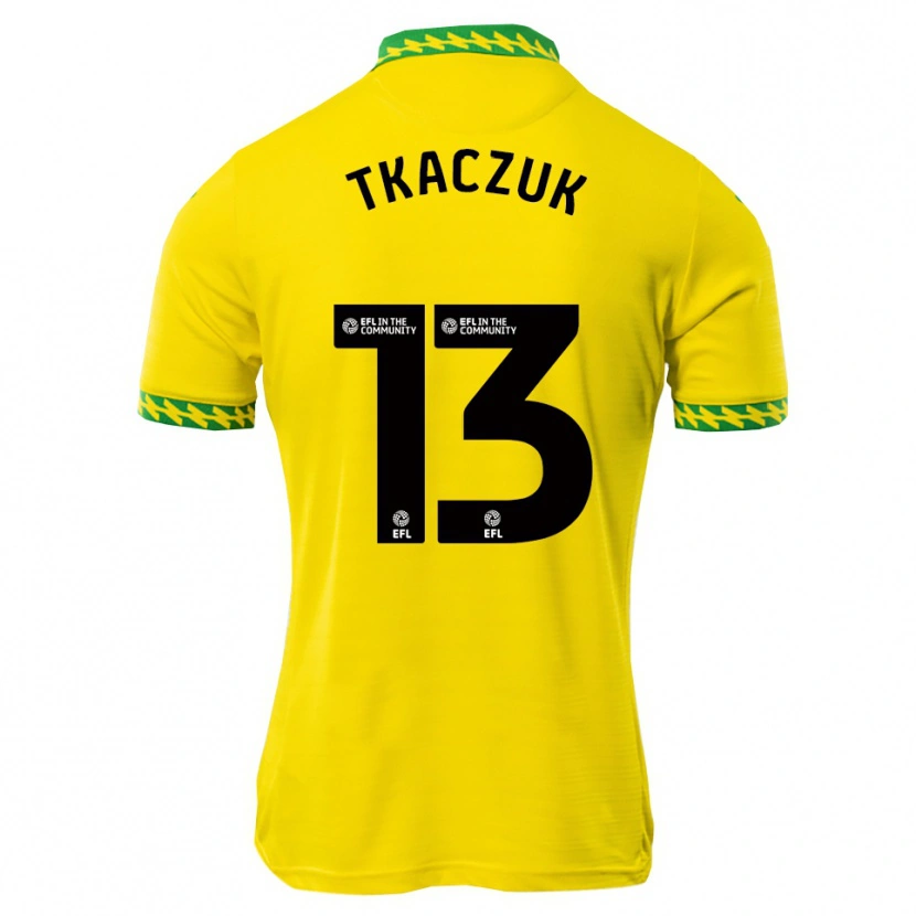 Danxen Dames Nikodem Tkaczuk #13 Wit Groen Thuisshirt Thuistenue 2025/26 T-Shirt België