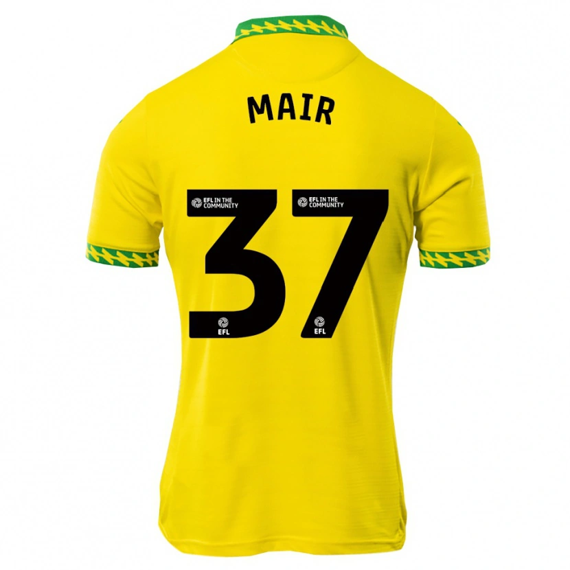 Danxen Dames Archie Mair #37 Wit Groen Thuisshirt Thuistenue 2025/26 T-Shirt België