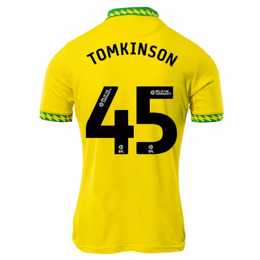 Danxen Dames Jonathan Tomkinson #45 Wit Groen Thuisshirt Thuistenue 2025/26 T-Shirt België