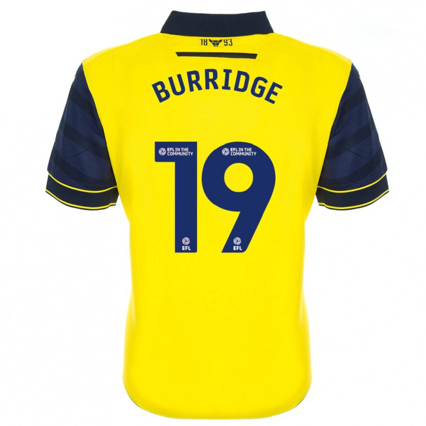 Danxen Dames Leah Burridge #19 Geel Marine Thuisshirt Thuistenue 2025/26 T-Shirt België