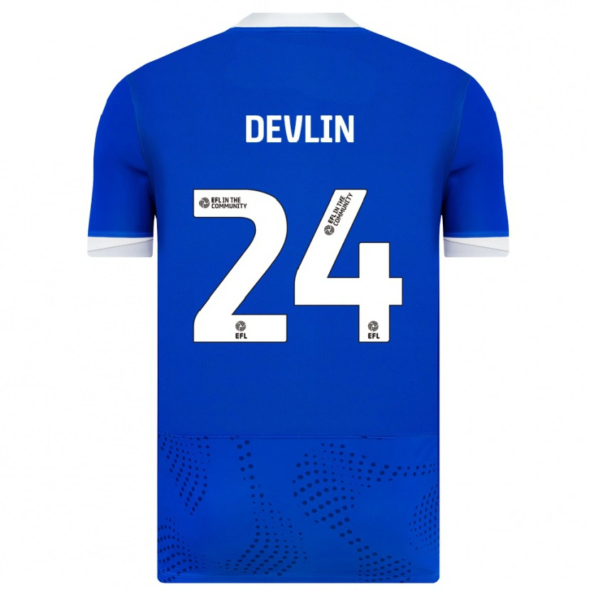 Danxen Dames Terry Devlin #24 Blauw Wit Thuisshirt Thuistenue 2025/26 T-Shirt België