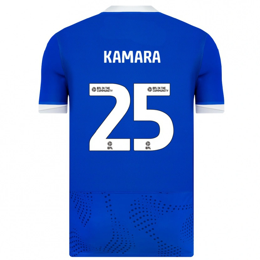 Danxen Dames Abdoulaye Kamara #25 Blauw Wit Thuisshirt Thuistenue 2025/26 T-Shirt België