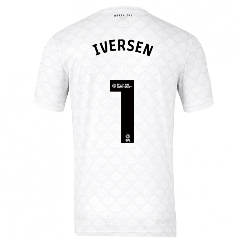 Danxen Dames Daniel Iversen #1 Wit Rood Thuisshirt Thuistenue 2025/26 T-Shirt België