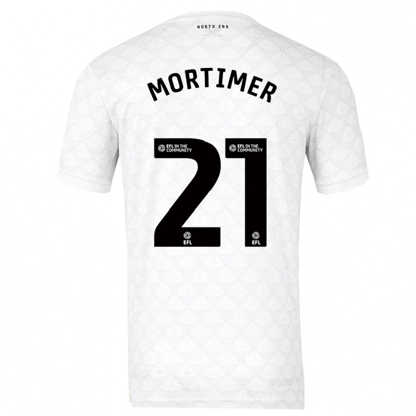Danxen Dames Jodie Mortimer #21 Wit Rood Thuisshirt Thuistenue 2025/26 T-Shirt België