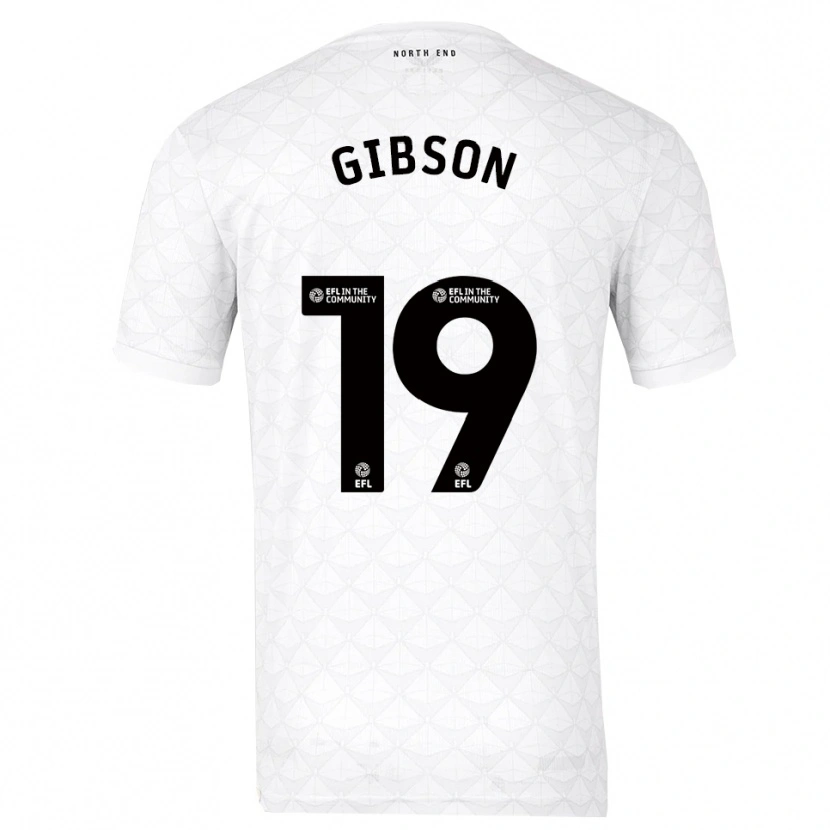 Danxen Dames Lewis Gibson #19 Wit Rood Thuisshirt Thuistenue 2025/26 T-Shirt België