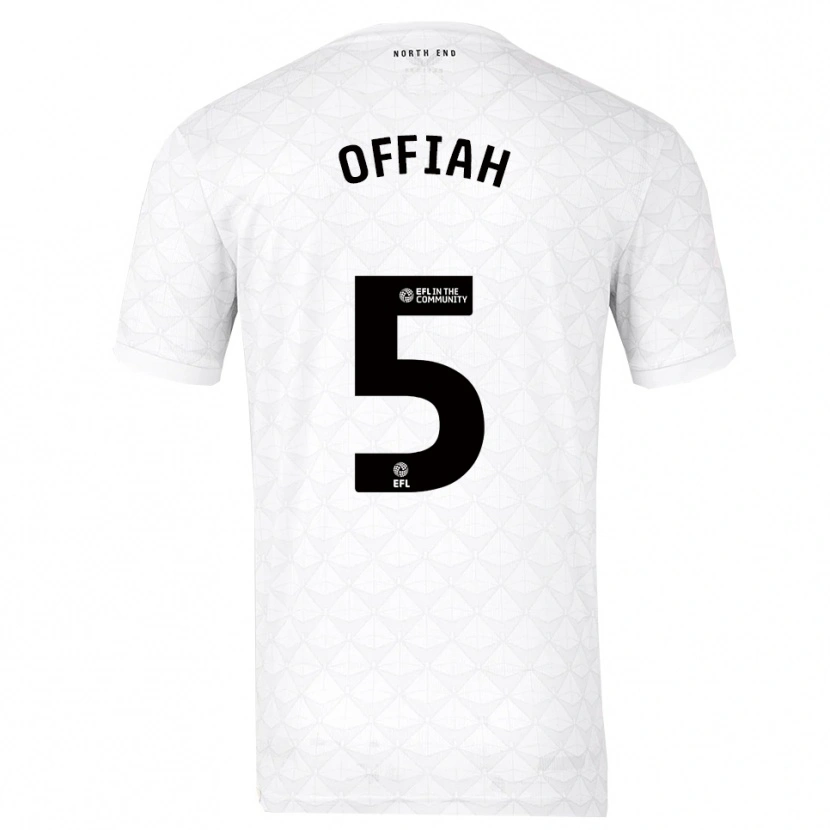 Danxen Dames Odeluga Offiah #5 Wit Rood Thuisshirt Thuistenue 2025/26 T-Shirt België