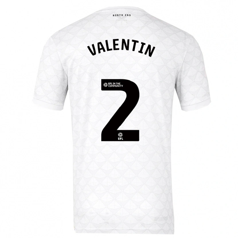 Danxen Dames Pol Valentín #2 Wit Rood Thuisshirt Thuistenue 2025/26 T-Shirt België