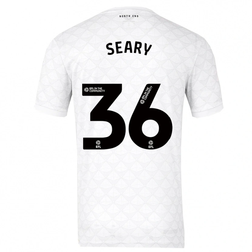 Danxen Dames Josh Seary #36 Wit Rood Thuisshirt Thuistenue 2025/26 T-Shirt België