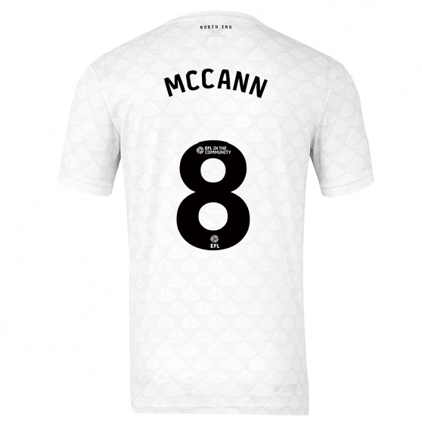 Danxen Dames Ali Mccann #8 Wit Rood Thuisshirt Thuistenue 2025/26 T-Shirt België
