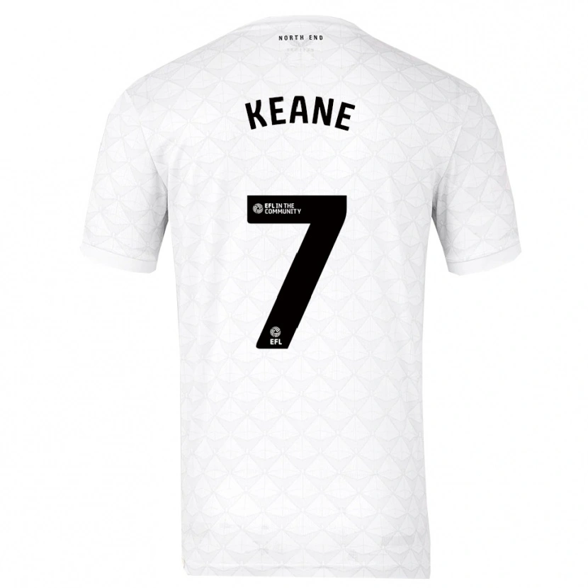 Danxen Dames Will Keane #7 Wit Rood Thuisshirt Thuistenue 2025/26 T-Shirt België