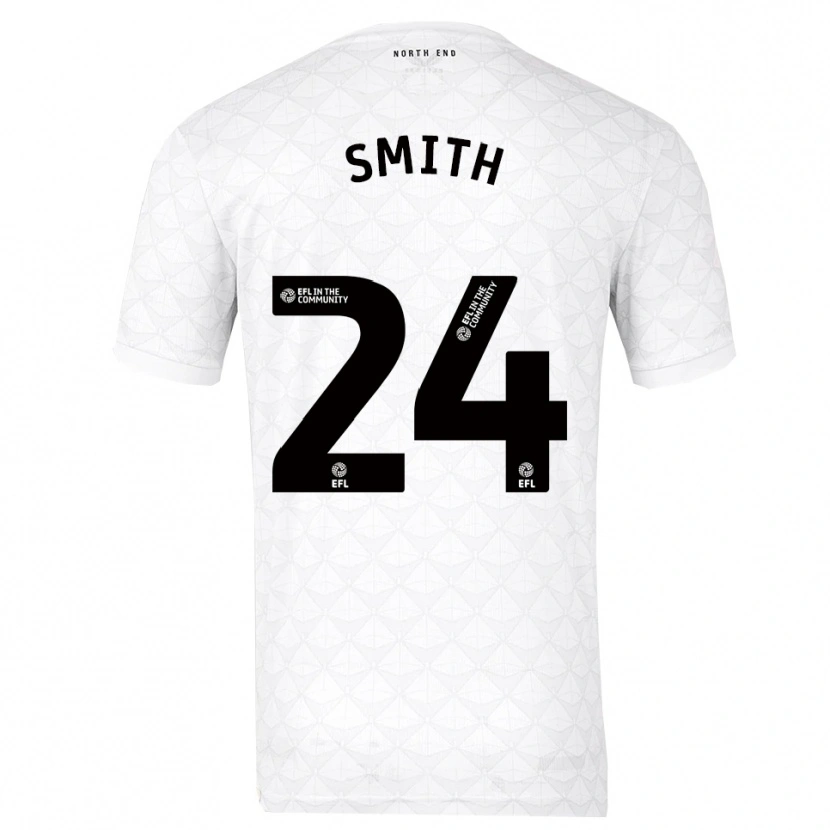 Danxen Dames Michael Smith #24 Wit Rood Thuisshirt Thuistenue 2025/26 T-Shirt België