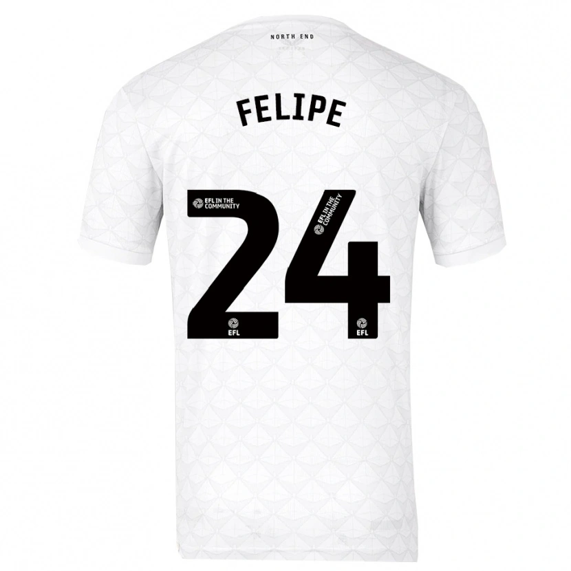 Danxen Dames Felipinho #24 Wit Rood Thuisshirt Thuistenue 2025/26 T-Shirt België