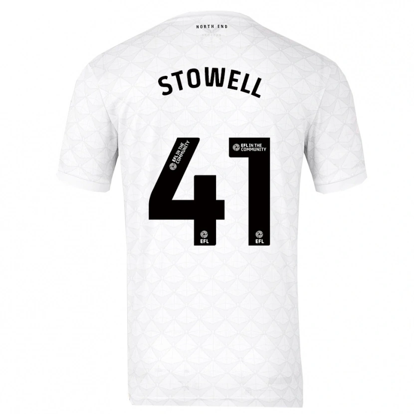 Danxen Dames Li-Bau Stowell #41 Wit Rood Thuisshirt Thuistenue 2025/26 T-Shirt België