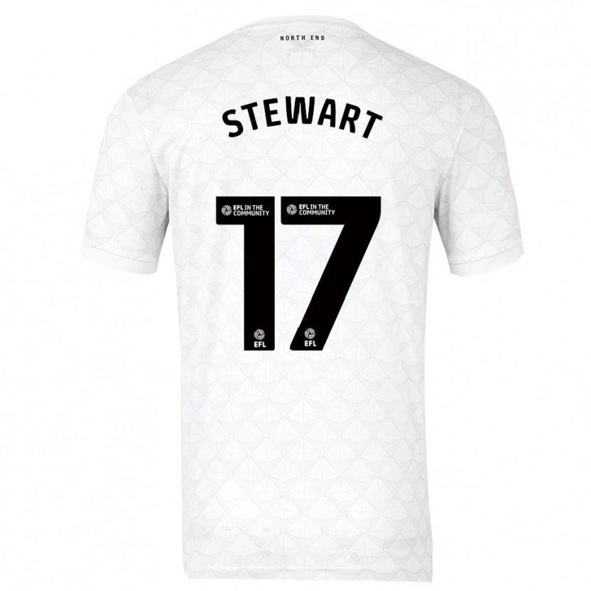 Danxen Dames Layton Stewart #17 Wit Rood Thuisshirt Thuistenue 2025/26 T-Shirt België