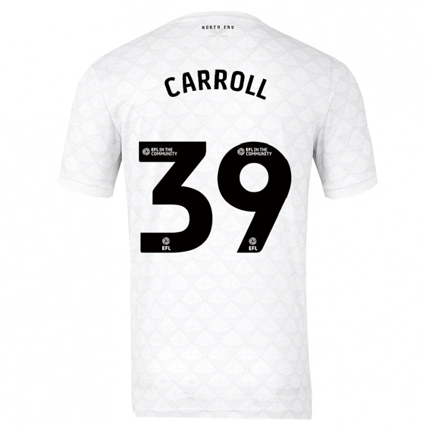 Danxen Dames Theo Carroll #39 Wit Rood Thuisshirt Thuistenue 2025/26 T-Shirt België