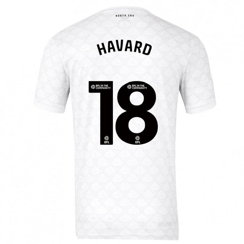 Danxen Dames Callum Havard #18 Wit Rood Thuisshirt Thuistenue 2025/26 T-Shirt België