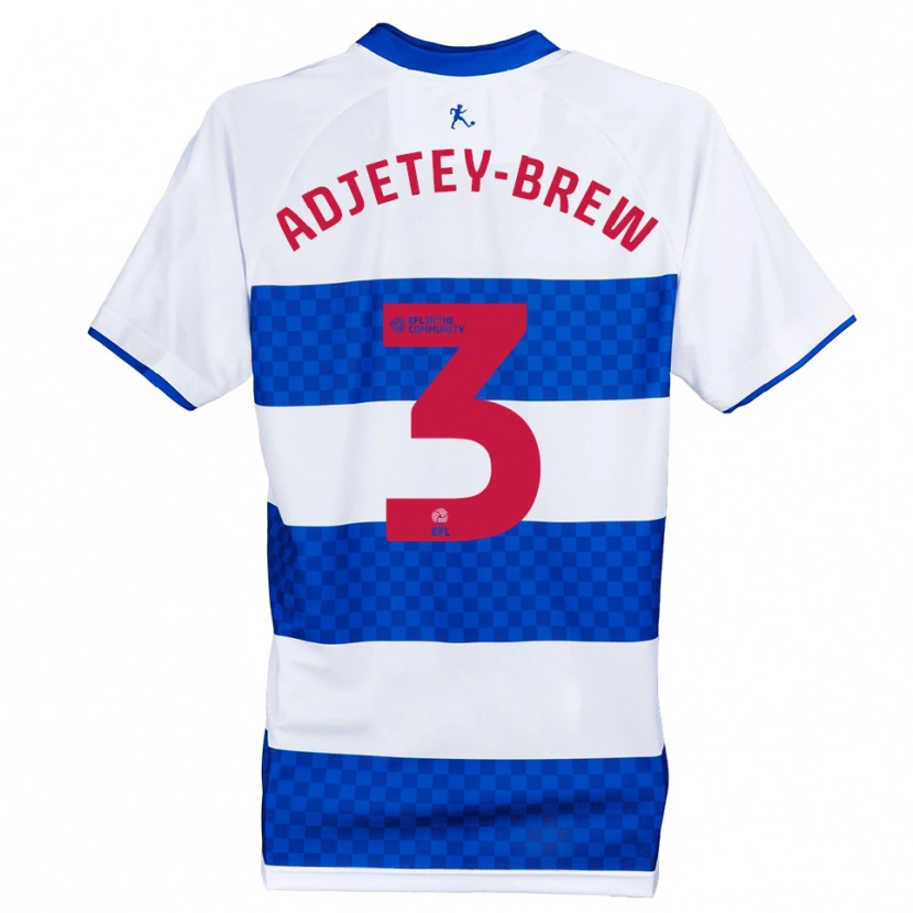 Danxen Dames Cory Adjetey-Brew #3 Blauw Wit Thuisshirt Thuistenue 2025/26 T-Shirt België