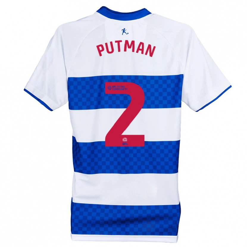 Danxen Dames Jaiden Putman #2 Blauw Wit Thuisshirt Thuistenue 2025/26 T-Shirt België