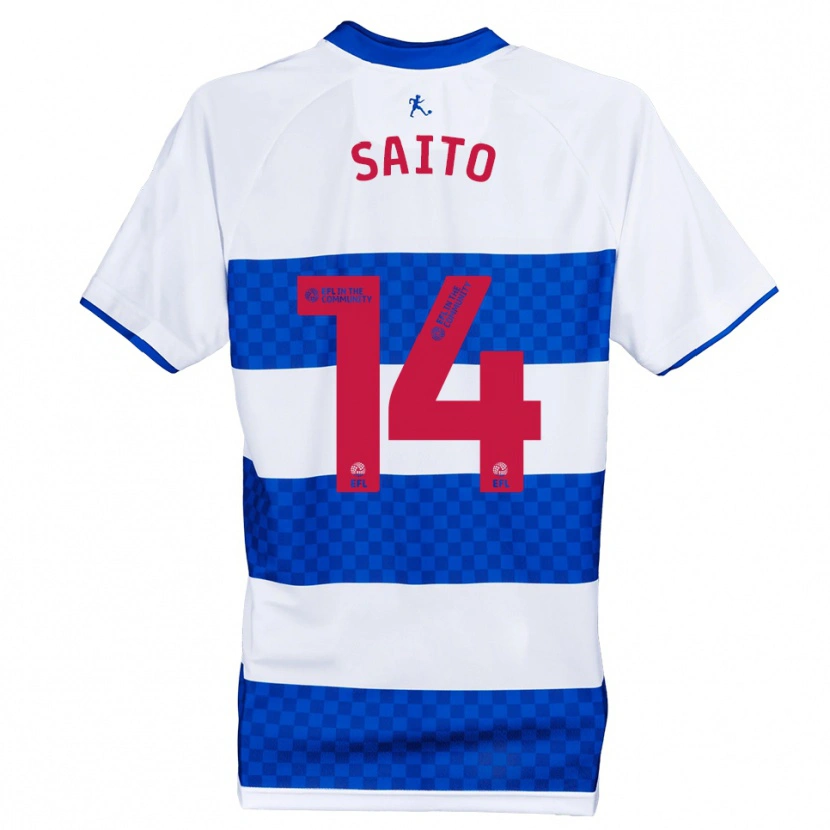 Danxen Dames Koki Saito #14 Blauw Wit Thuisshirt Thuistenue 2025/26 T-Shirt België