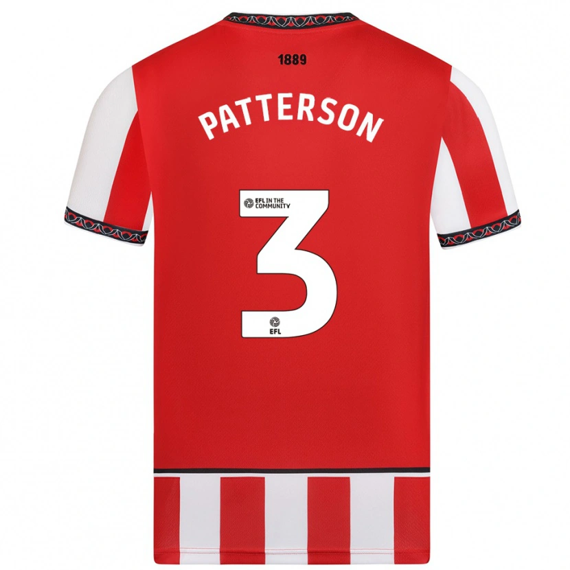 Danxen Dames Lennon Patterson #3 Rood Wit Thuisshirt Thuistenue 2025/26 T-Shirt België