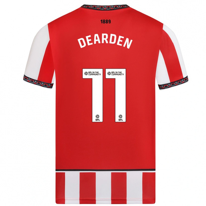 Danxen Dames Tom Dearden #11 Rood Wit Thuisshirt Thuistenue 2025/26 T-Shirt België