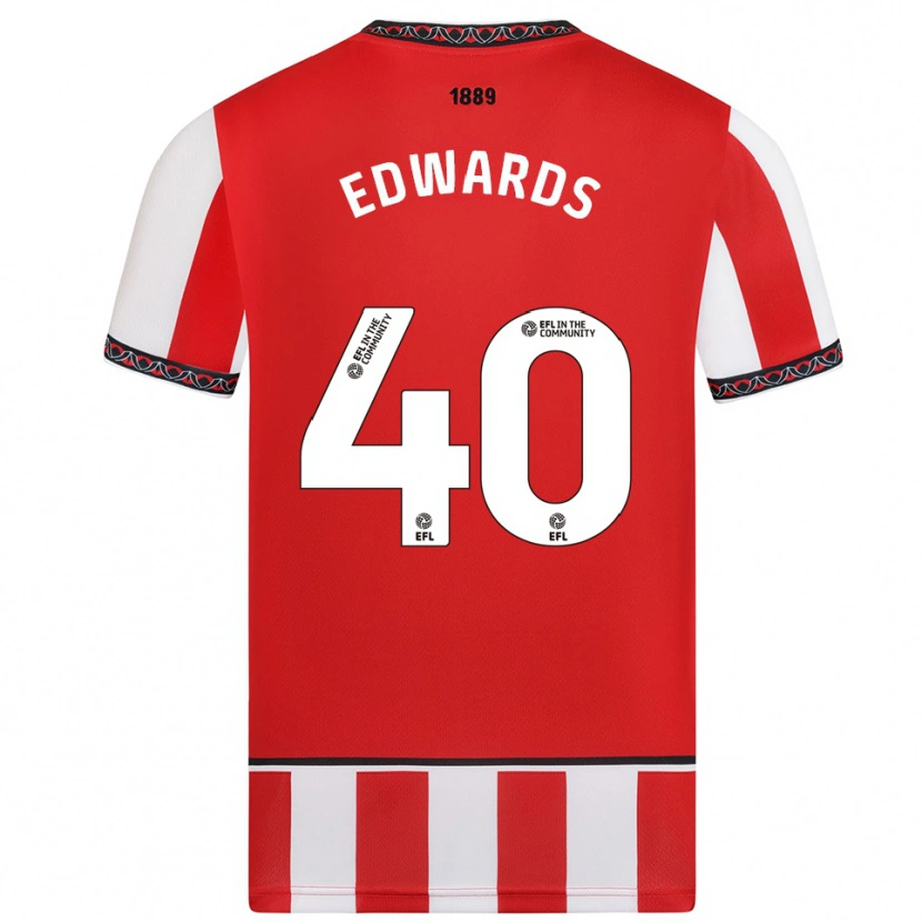 Danxen Dames Liv Edwards #40 Rood Wit Thuisshirt Thuistenue 2025/26 T-Shirt België