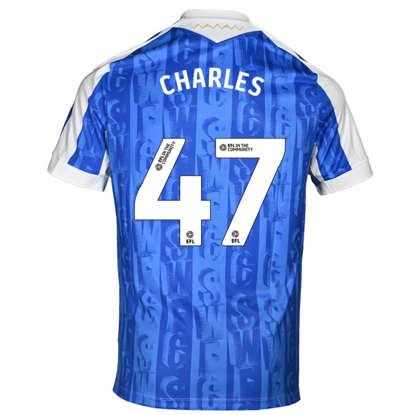 Danxen Dames Pierce Charles #47 Blauw Wit Thuisshirt Thuistenue 2025/26 T-Shirt België