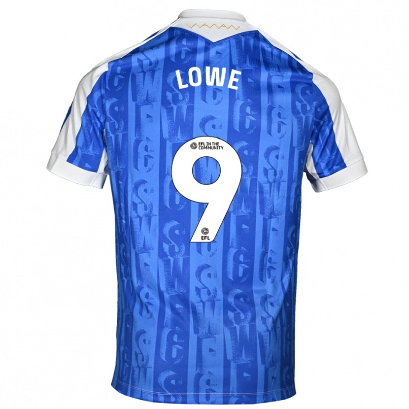 Danxen Dames Jamal Lowe #9 Blauw Wit Thuisshirt Thuistenue 2025/26 T-Shirt België
