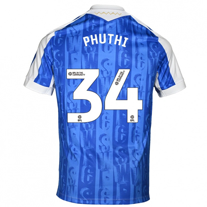 Danxen Dames Joey Phuthi #34 Blauw Wit Thuisshirt Thuistenue 2025/26 T-Shirt België