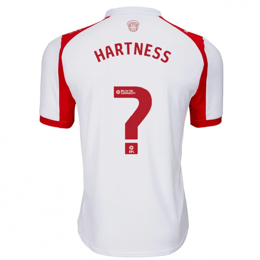 Danxen Dames Ethan Hartness #0 Wit Rood Thuisshirt Thuistenue 2025/26 T-Shirt België