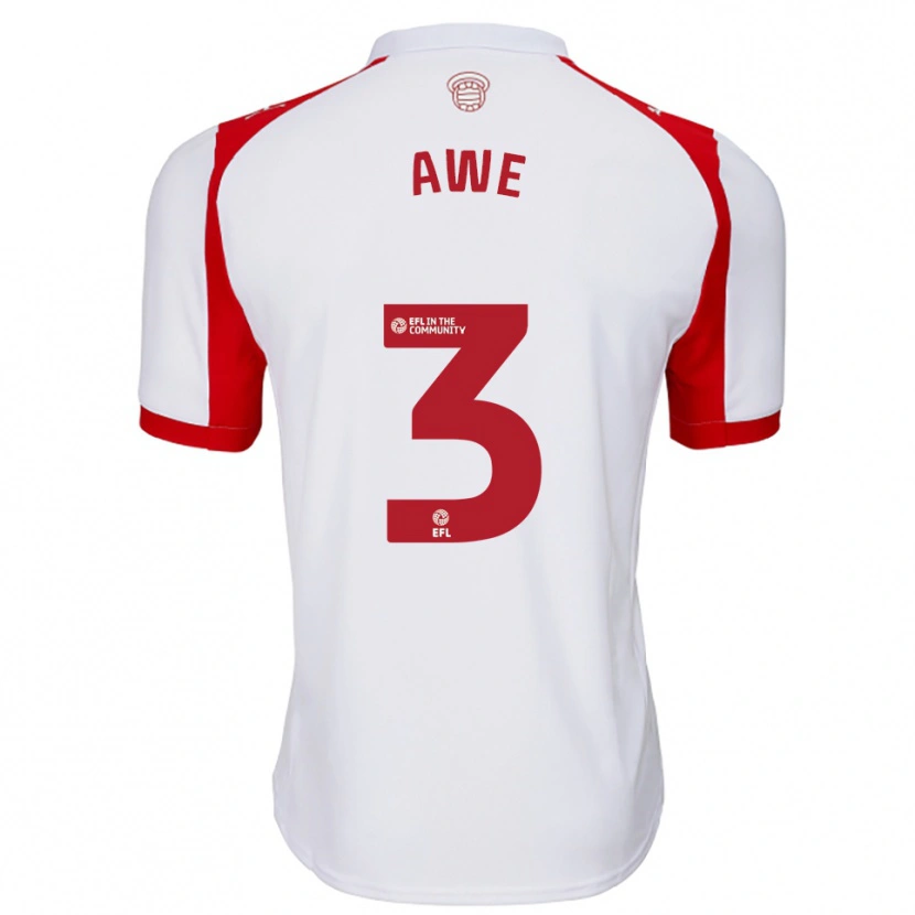 Danxen Dames Zach Awe #3 Wit Rood Thuisshirt Thuistenue 2025/26 T-Shirt België