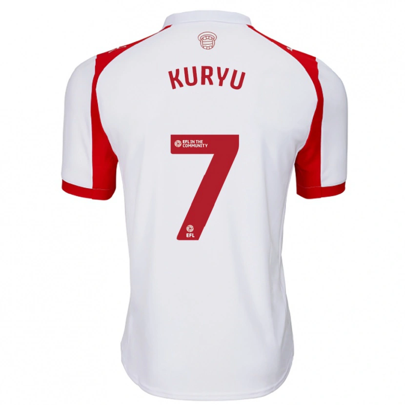 Danxen Dames Kuryu Matsuki #7 Wit Rood Thuisshirt Thuistenue 2025/26 T-Shirt België